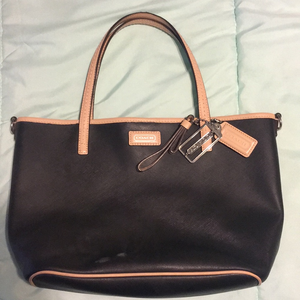 Authentic Coach Leather Tote
